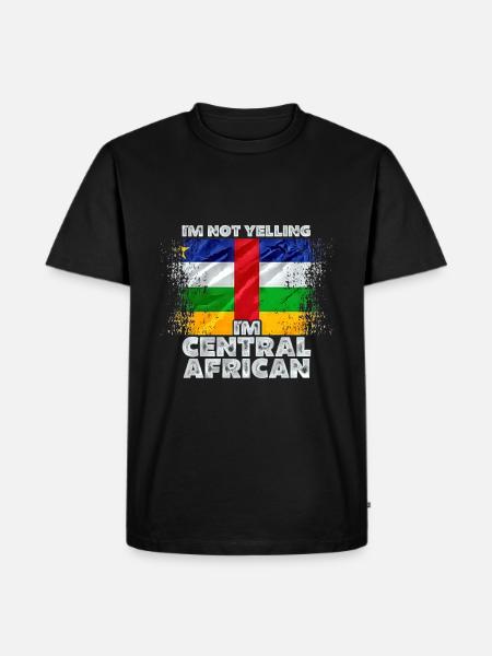 Central African Republic - Men's Premium Organic T-Shirt - black