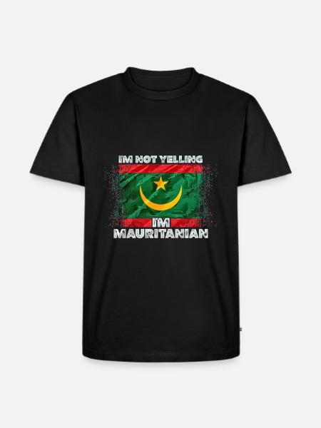 Mauritania - Men's Premium Organic T-Shirt - black