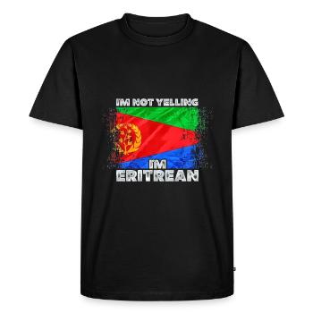 Érythrée - T-shirt Premium bio Homme - noir - Devant - Nico (187cm)