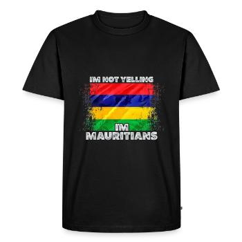 Maurice - T-shirt Premium bio Homme - noir - Devant - Nico (187cm)