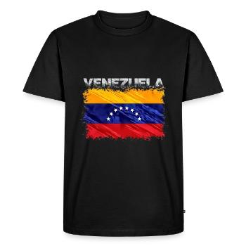 Venezuela - T-shirt Premium bio Homme - noir - Devant - Nico (187cm)