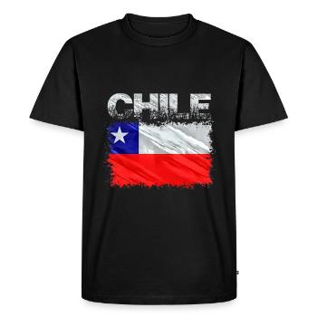 Chili - T-shirt Premium bio Homme - noir - Devant - Nico (187cm)