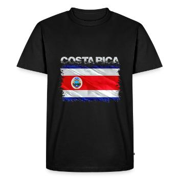 Costa Rica - T-shirt Premium bio Homme - noir - Devant - Nico (187cm)