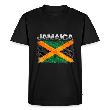 Jamaïque - T-shirt Premium bio Homme - noir - Devant - Nico (187cm)