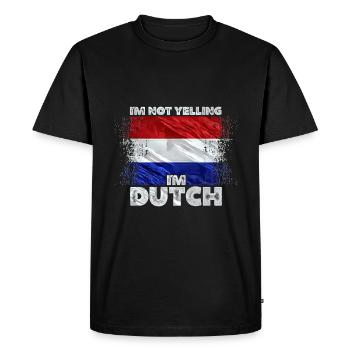Netherlands - Men's Premium Organic T-Shirt - black - Front - Nico (187cm)
