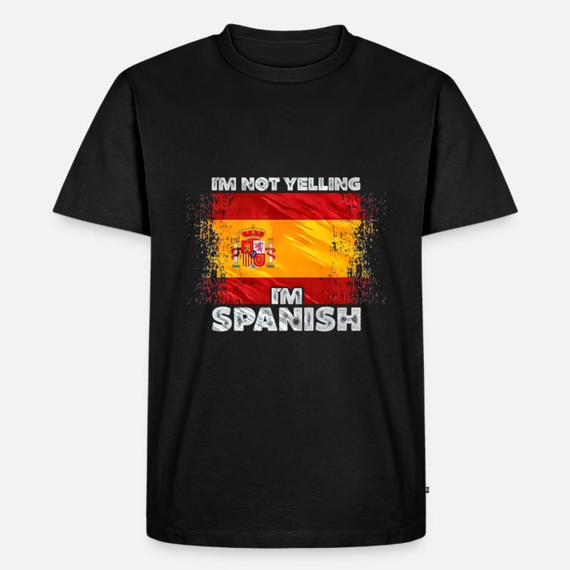 Spanien - Männer Premium Bio T-Shirt - Schwarz