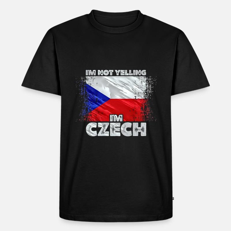 Tschechien - Männer Premium Bio T-Shirt - Schwarz