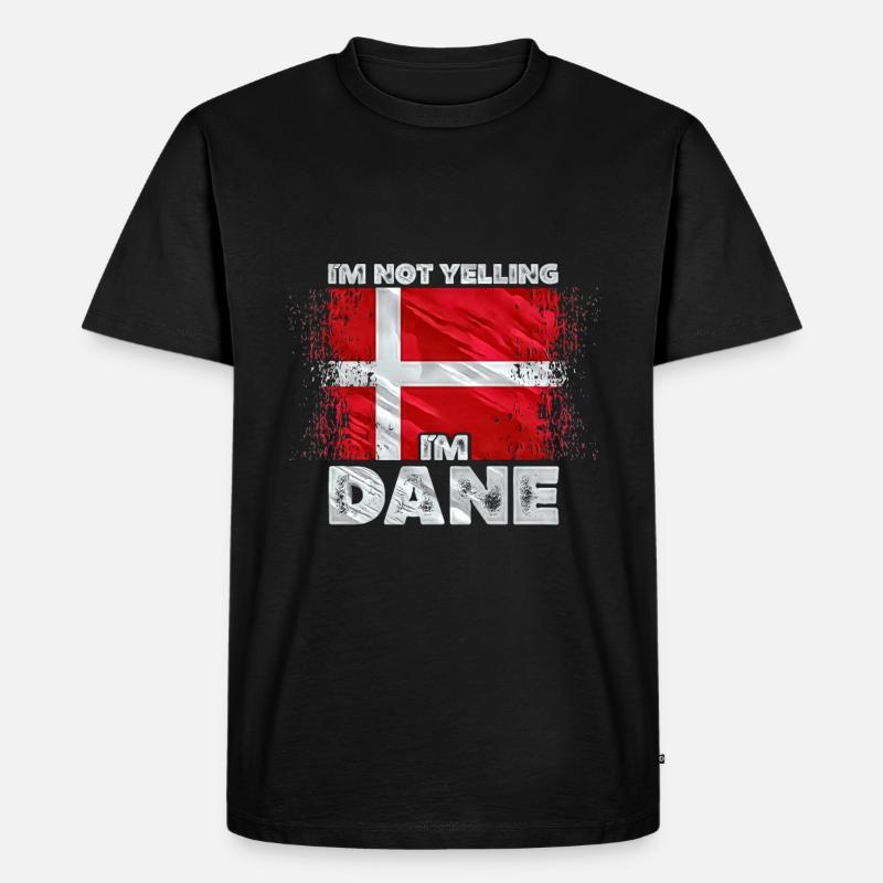 Dänemark - Männer Premium Bio T-Shirt - Schwarz