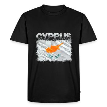 Chypre - T-shirt Premium bio Homme - noir - Devant - Nico (187cm)