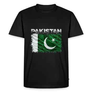 Pakistan - T-shirt Premium bio Homme - noir - Devant - Nico (187cm)