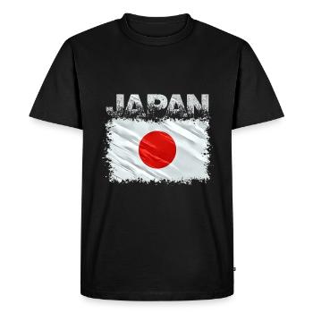 Japon - T-shirt Premium bio Homme - noir - Devant - Nico (187cm)