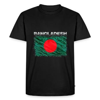 Bangladesh - Men's Premium Organic T-Shirt - black - Front - Nico (187cm)