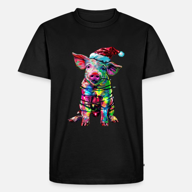 Noël cochon - T-shirt Premium bio Homme - noir