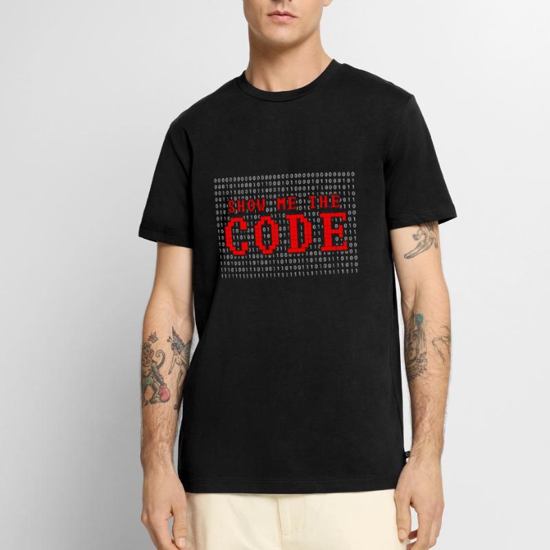 Computer Code Spruch Männer Premium Bio T-Shirt