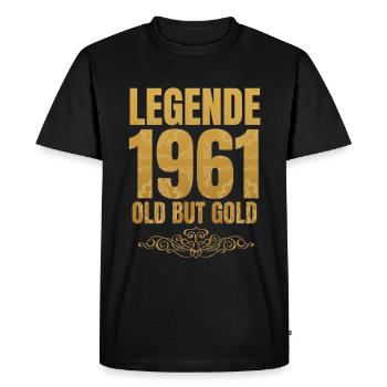 Légende 1961 - T-shirt Premium bio Homme - noir - Devant - Nico (187cm)