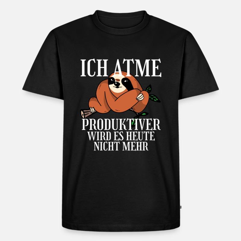 Ich Atme - Männer Premium Bio T-Shirt - Schwarz