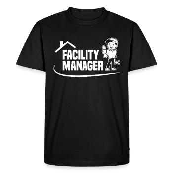 Concierge Concierge Facility Manager - T-shirt Premium bio Homme - noir - Devant - Nico (187cm)