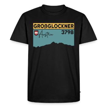 Großglockner Ascent Tour Finisher Souvenir - T-shirt Premium bio Homme - noir - Devant - Nico (187cm)