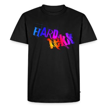 Hard Tekk Colorful - T-shirt Premium bio Homme - noir - Devant - Nico (187cm)