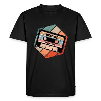 Best Of April 1980 - T-shirt Premium bio Homme - noir - Devant - Nico (187cm)