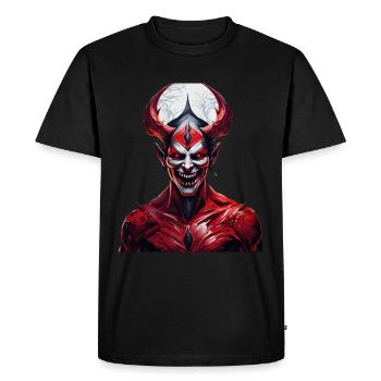 Gruseliges Halloween-partykostüm Dämon - Men's Premium Organic T-Shirt - black - Front - Nico (187cm)