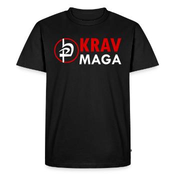 Krav Maga self-défense Combat Sport - T-shirt Premium bio Homme - noir - Devant - Nico (187cm)