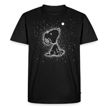 Peanuts Snoopy Sterne Sternzeichen - Männer Premium Bio T-Shirt - Schwarz - Vorne - Nico (187cm)
