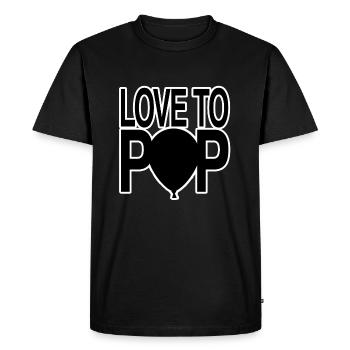 Ballon - T-shirt Premium bio Homme - noir - Devant - Nico (187cm)