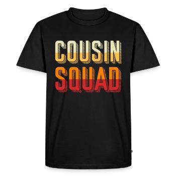 Cousins cousins famille cousins - T-shirt Premium bio Homme - noir - Devant - Nico (187cm)