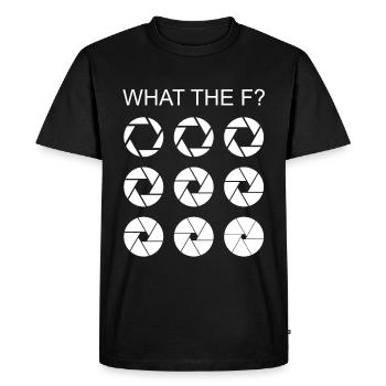 Photography lens lens - Men's Premium Organic T-Shirt - black - Front - Nico (187cm)