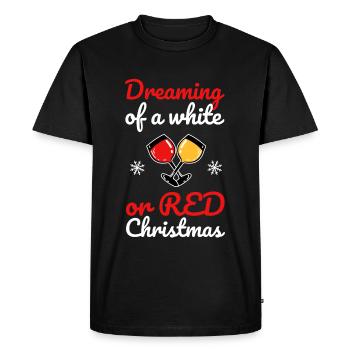 Wine mulled wine Christmas - Men's Premium Organic T-Shirt - black - Front - Nico (187cm)