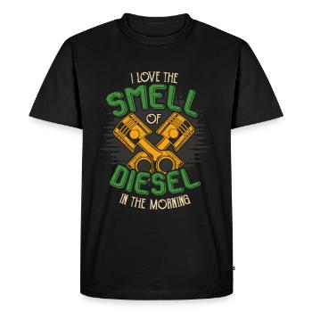 I love the smell of Diesel - Auto - Men's Premium Organic T-Shirt - black - Front - Nico (187cm)
