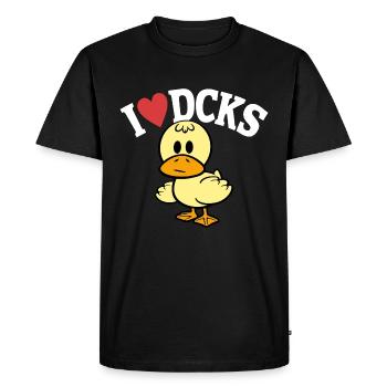J'aime les canards j'aime les canards - T-shirt Premium bio Homme - noir - Devant - Nico (187cm)