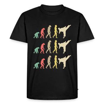 Karate Evolution - Taekwondo - Men's Premium Organic T-Shirt - black - Front - Nico (187cm)