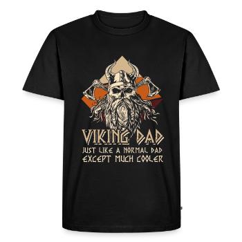 Viking Dad Odin Le père de Norsemen Wotan - T-shirt Premium bio Homme - noir - Devant - Nico (187cm)