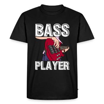 Bass Player - Bass Guitar Bass Player Musique - T-shirt Premium bio Homme - noir - Devant - Nico (187cm)