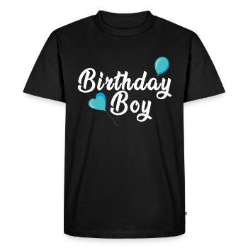 Birthday Boy | Birthday Young Boys Man Men - Men's Premium Organic T-Shirt - black - Front - Nico (187cm)