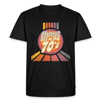 fabriqué dans les années 70 - T-shirt Premium bio Homme - noir - Devant - Nico (187cm)