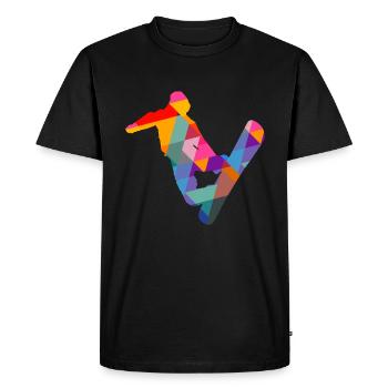 Snowboarder Snowboard - T-shirt Premium bio Homme - noir - Devant - Nico (187cm)