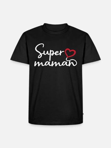 Super maman - T-shirt Premium bio Homme - noir
