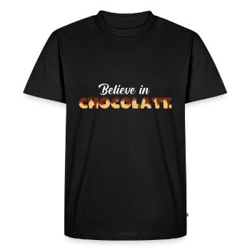 Sweet chocolate gift - Men's Premium Organic T-Shirt - black - Front - Nico (187cm)
