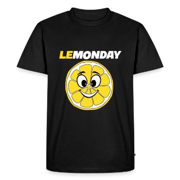 Cadeau Lemonday - T-shirt Premium bio Homme - noir - Devant - Nico (187cm)