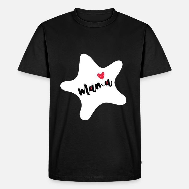 Seestern - Männer Premium Bio T-Shirt - Schwarz