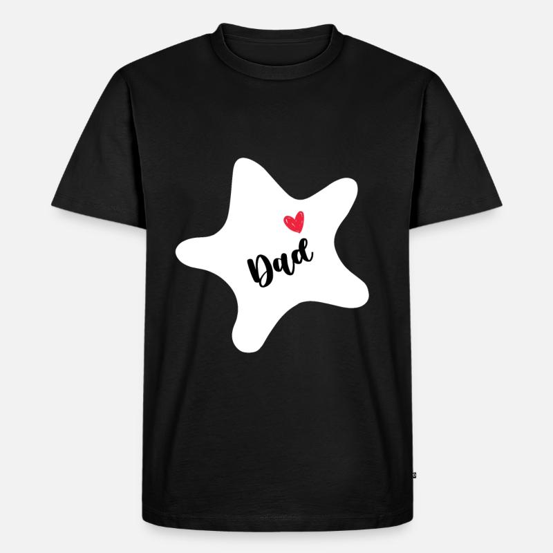 Seestern - Männer Premium Bio T-Shirt - Schwarz