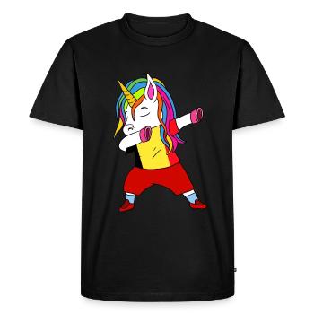 Cadeau à pois de football belge - T-shirt Premium bio Homme - noir - Devant - Nico (187cm)