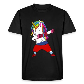 Cadeau de dabbing de football néerlandais - T-shirt Premium bio Homme - noir - Devant - Nico (187cm)