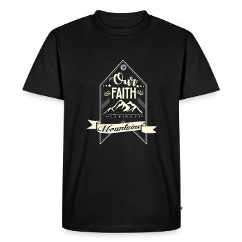Colline paysage nature randonnée idée cadeau espoir - T-shirt Premium bio Homme - noir - Devant - Nico (187cm)