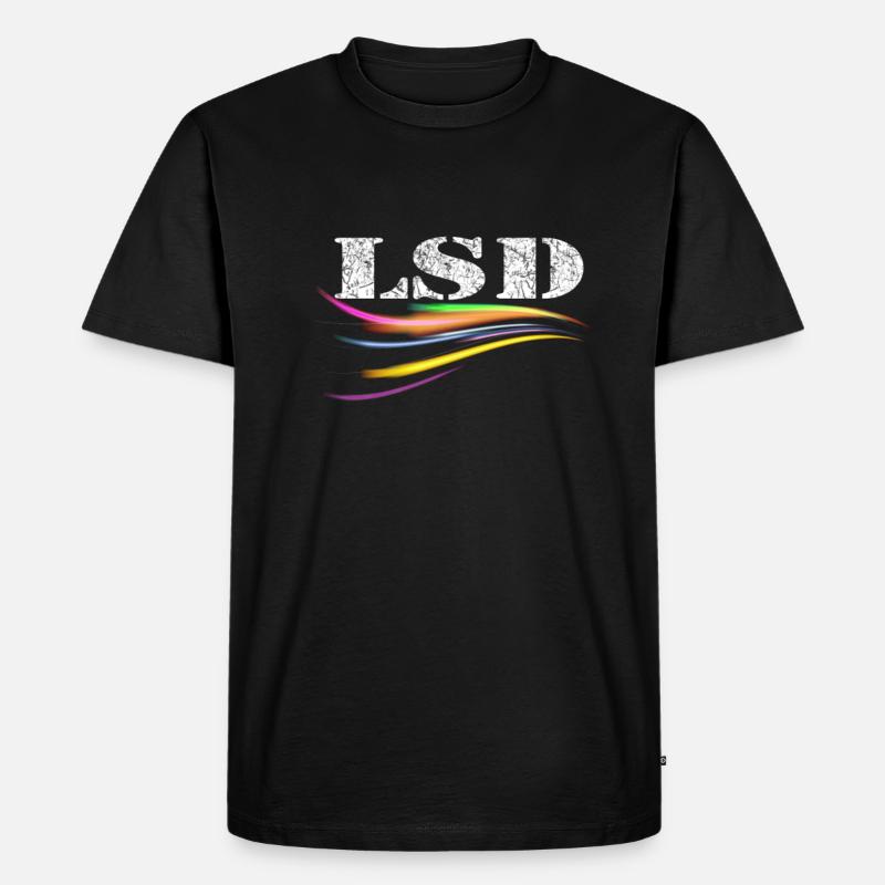lsd - Männer Premium Bio T-Shirt - Schwarz