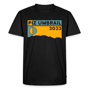 Piz Umbrail Mountain Tour, Ski de randonnée, Piste de VTT - T-shirt Premium bio Homme - noir - Devant - Nico (187cm)