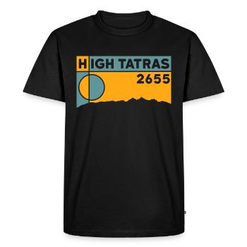Hautes, Carpates, Randonnée, Camping, Biking, Souvenirs - T-shirt Premium bio Homme - noir - Devant - Nico (187cm)